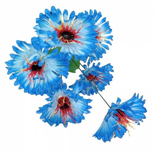 Каталог синих искусственных цветов в Москве