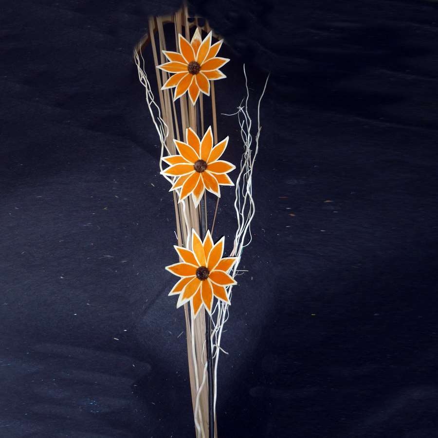 Сухоцвет с тремя цветками 947-002 115см