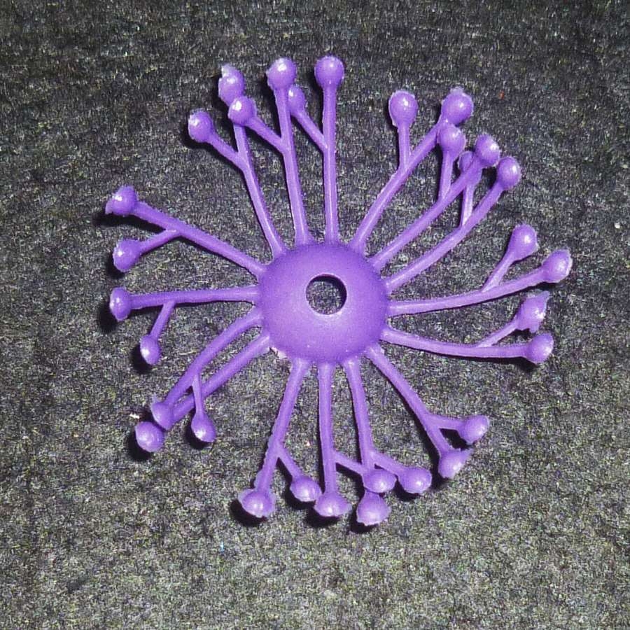 Добавка ресничка фиолетовая 3см n569 (3000шт - 1000гр)