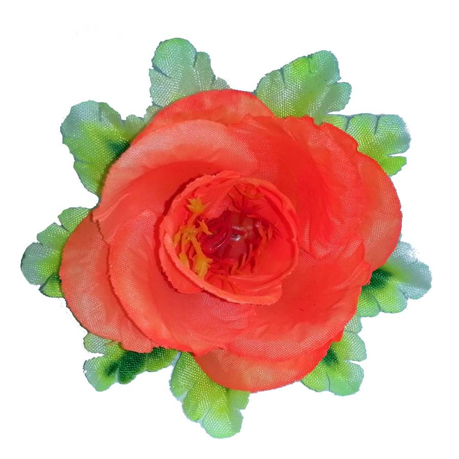 Головка розы Златоуста с листом 4сл 11см 1-2 371АБ-л055-191-173-128 1/42
