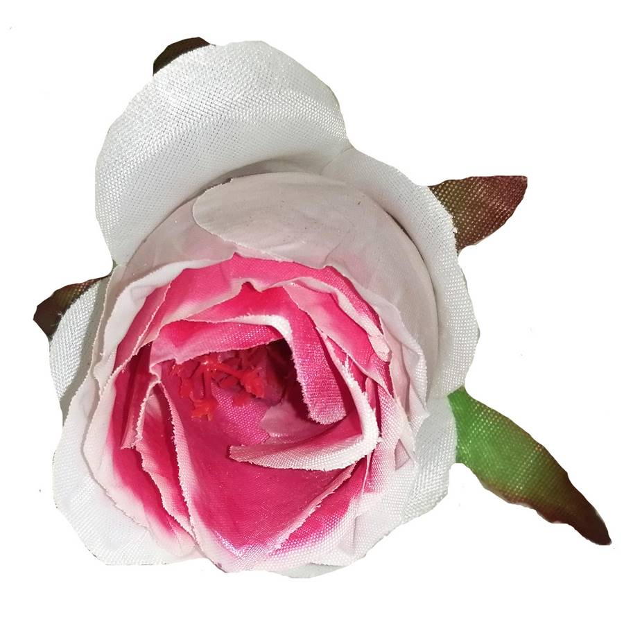 Головка розы Барик с листом 5сл 9,5см 1-2-1 336АБВ-л056-201-191-171-056-008 1/28