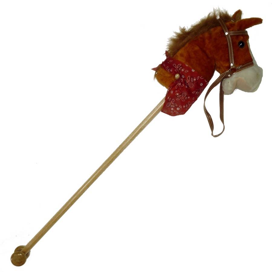 Деревянная лошадка скакалка мини (DA20)