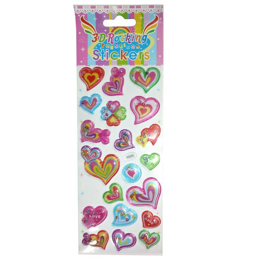 Набор наклеек с игрушкой Love Hearts KQ033 купить в 55опторг (АВ41425) по  цене 56.25 руб.