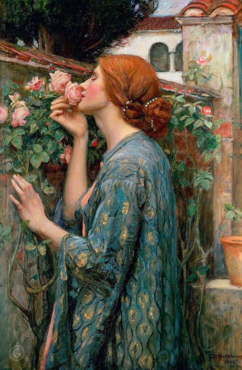 Джон Уильям Уотерхаус – Душа розы 1908г.